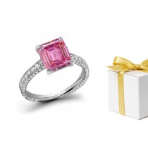 Designer: Pink Sapphire Diamond Micro Pave Ring Click on the Link For Catalog Product Details