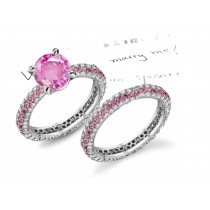 Glittering: Highly Imoportant Pink Sapphire & Diamond Micro Pave Ring