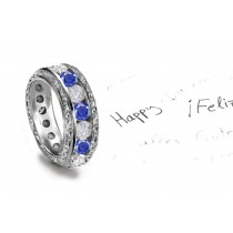 Original Art Deco Sapphire Wedding Ring don't made very often, and this one's a sensation