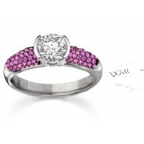 Gemclad: Most Sumptuous Pink Sapphire & Diamond Micro Pave Ring
