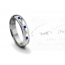 Burnish Set Sapphire Eternity Ring