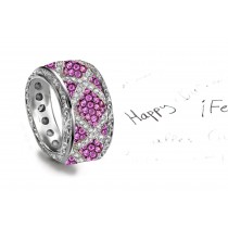 Wow: Pure Metals and Diamonds Enhanced with Finest Women's Pink Sapphires