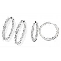 Pave Set Round Diamonds.