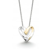 Platinum eighteen karat heart pendants and more