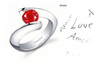 Premier Diamond Jewelry: Tension Set Ruby Diamond Rings