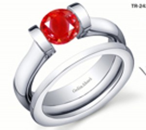 Premier Diamond Jewelry: Tension Set Ruby Diamond Rings