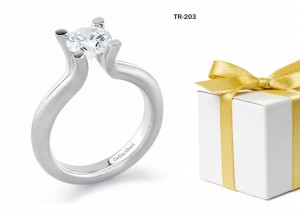 Designer Jewelry: Tension Set Diamond Engagement Rings