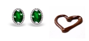 Fancy Designer Colored Gemstone Jewelry: Blue Sapphire & Diamond Studded Earrings