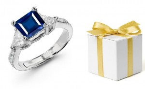 Jewels of Gold & Silver: Fine, Deep Color, Art Deco Diamond & Sapphire Ring