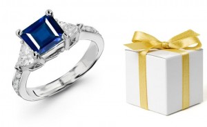 Jewels of Gold & Silver: Fine, Deep Color, Art Deco Diamond & Sapphire Ring