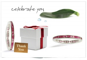 Everlasting Love: Pure Red Ruby & Diamond Eternity Wedding Ring