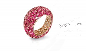 Celebrate Weddings or Anniversaries With Custom Manufactured Diamonds & Colored Precious Stones Eternity Rings & Bands