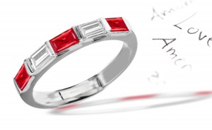 For All The Love: Platinum Ruby & Diamond Wedding Anniversary Eternity Ring