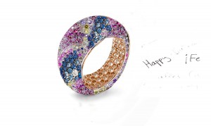 Celebrate Weddings or Anniversaries With Custom Manufactured Diamonds & Colored Precious Stones Eternity Rings & Bands