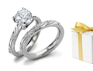 Premier Designer Diamond Engagement & Wedding Rings Set