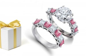 All Gemstones Have Presence That Can Be Felt: Naharari's 14K Yellow Gold Round Diamond & Sapphire Bridal Set