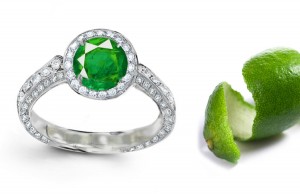 Emerald Ring: Premier Designer Diamond & Emerald Engagement Ring