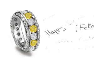 Distintive Designer Wedding Bands Show Natural Brilliancy in Bright & Forced Lights