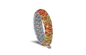 The Perfect Alternative Sparkling White Diamonds & Colored Stone Eternity Rings