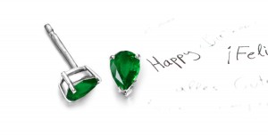 Fancy Designer Emerald & Diamond Earrings
