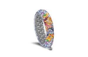 For Weddings or Anniversaries - White Diamonds & Colored Stone Eternity Rings