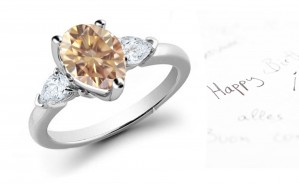 Pears Brown Diamond Designer Ring