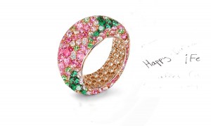 Celebrate Weddings or Anniversaries With Custom Manufactured Diamonds & Colored Precious Stones Eternity Rings & Bands