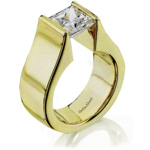 Gelin Abaci Tension Set Diamond Rings 