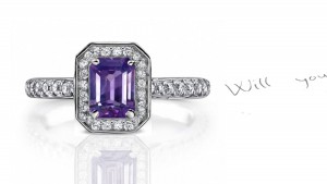 Perfection: A Brilliant Purple Sapphire & Diamond Ring