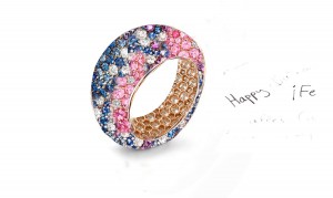 Celebrate Life's All Occasions With Custom Manufactured Diamonds & Colored Precious Stones Eternity Rings & Bands