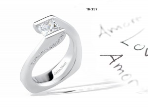 Designer Jewelry: Tension Set Diamond Engagement Rings