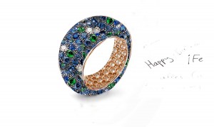 Celebrate Weddings or Anniversaries With Custom Manufactured Diamonds & Colored Precious Stones Eternity Rings & Bands