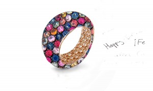 Mark Another Year of Romance With  Eternity Rings Featuring Diamonds & Rubies, Emeralds & Sapphires