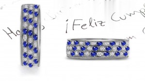 New Stacked Sapphire & Diamond Eternity Ring