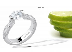 Designer Jewelry: Tension Set Diamond Engagement Rings