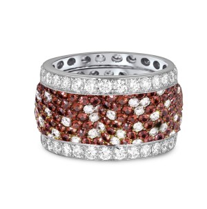 Fabulous Multi-Colored Diamonds & Precious Stones Eternity Band Rings