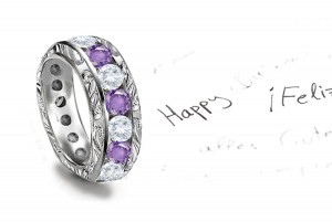 Jeweled Charms: Sophisticated Designer Wedding Bands