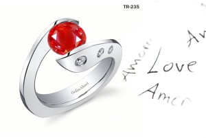 Premier Diamond Jewelry: Tension Set Ruby Diamond Rings