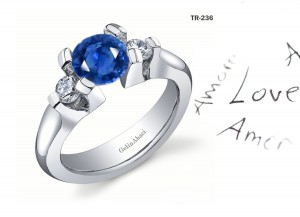 Premier Diamond Jewelry: Tension Set Blue Sapphire Diamond Rings