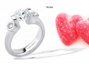 Designer Jewelry: Tension Set Diamond Engagement Rings