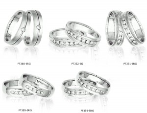 Platinum Burnish Set Rings