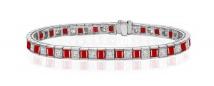 New Ruby & Diamond Bracelet and Necklace
