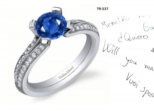 Premier Diamond Jewelry: Tension Set Blue Sapphire Diamond Rings