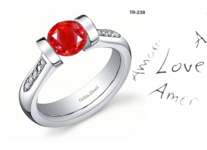 Premier Diamond Jewelry: Tension Set Ruby Diamond Rings