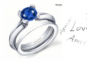 Premier Diamond Jewelry: Tension Set Blue Sapphire Diamond Rings