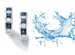 Diamond Sapphire Channel Set.