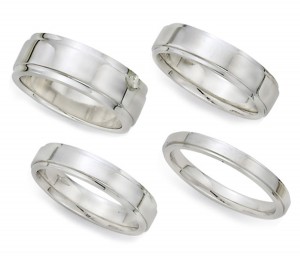 Designer Platinum Rings: Platinum iridium designer rings.