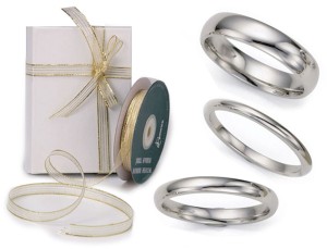 Platinum Half Round Wedding Rings: Platinum Iridium half round wedding bands