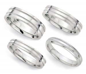 Platinum Wedding Designer Wedding Ring: Platinum iridium designer wedding ring. 