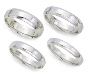 Designer Wedding Bands: Platinum iridium designer wedding bands